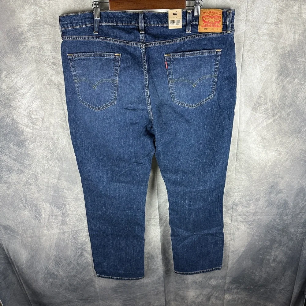 Levis 541 Athletic Taper Jeans Mens 44x32 Blue Denim Big & Tall Eco Ease Stretch